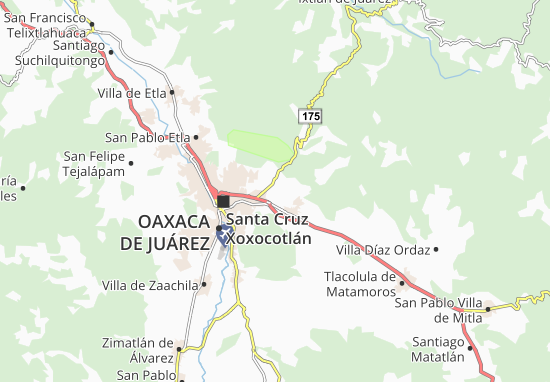 Tlalixtac de Cabrera Map