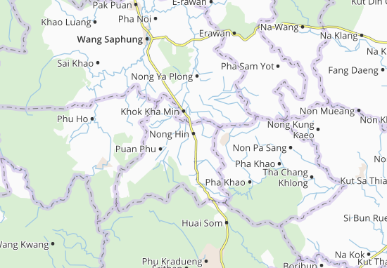 Karte Stadtplan Nong Hin