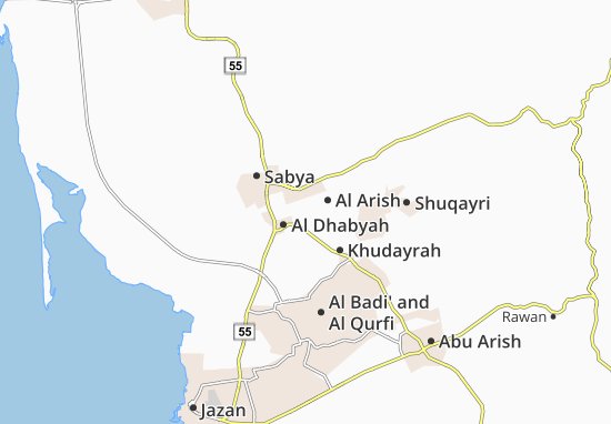 Karte Stadtplan Al Mu&#x27;taridh