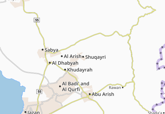 Karte Stadtplan Shuqayri
