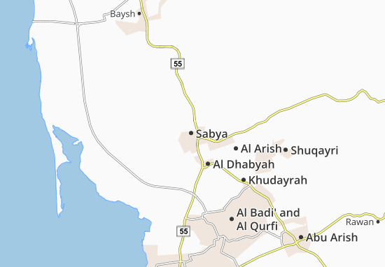Karte Stadtplan Sabya