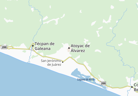 Mapa Atoyac de Álvarez