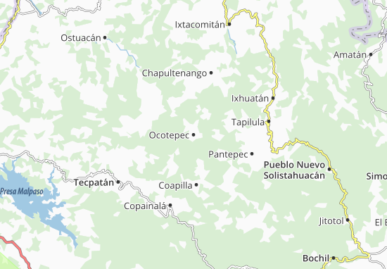 Kaart Plattegrond Ocotepec