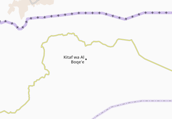 Karte Stadtplan Kitaf wa Al Boqe&#x27;e