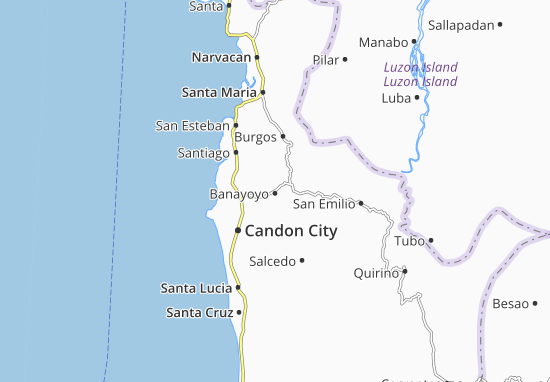 Karte Stadtplan Banayoyo
