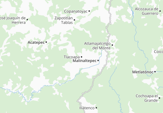 Karte Stadtplan Tlacoapa