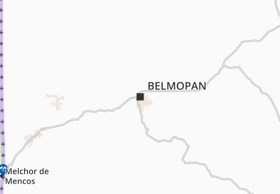 Mapa Belmopan