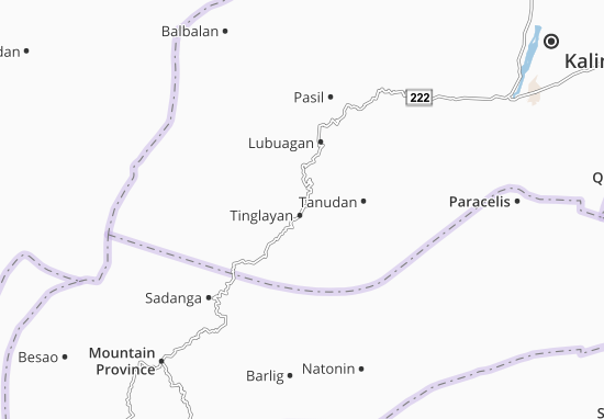 Karte Stadtplan Tinglayan