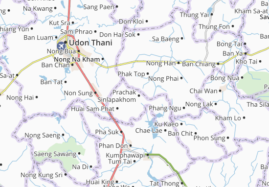 Karte Stadtplan Prachak Sinlapakhom