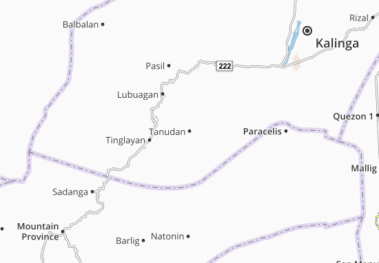 Karte Stadtplan Tanudan