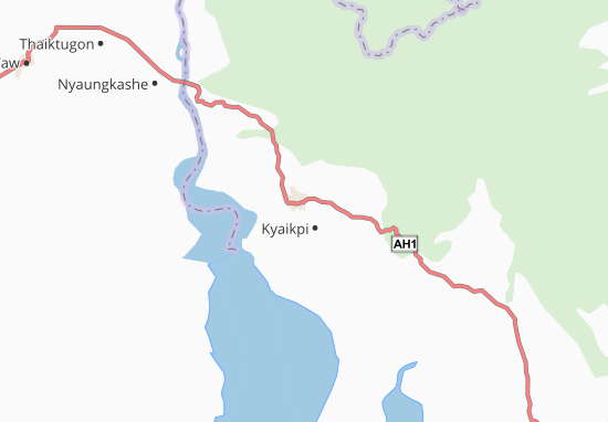 Kaart Plattegrond Kyaikto