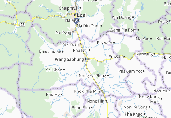 Kaart Plattegrond Wang Saphung
