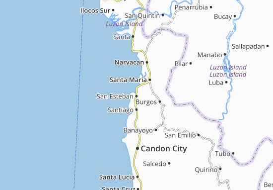 Kaart Plattegrond San Esteban