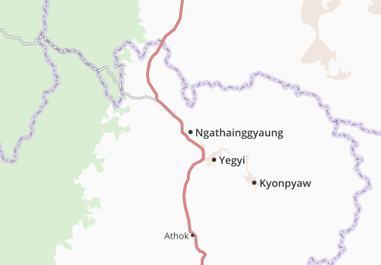 Ngathainggyaung Map