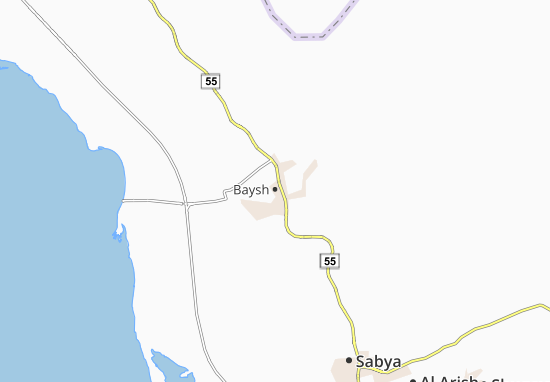 Karte Stadtplan Baysh