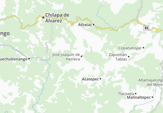 Kaart Plattegrond José Joaquín de Herrera
