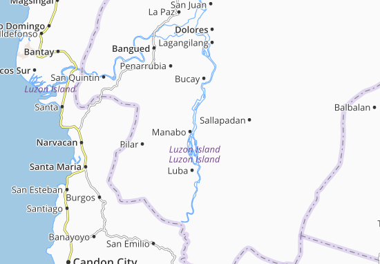 Kaart Plattegrond Manabo