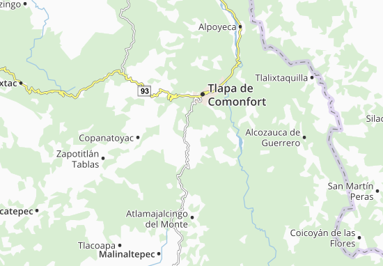 Xalpatláhuac Map