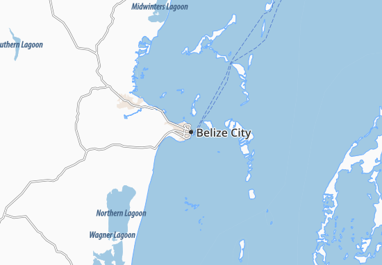 Carte-Plan Belize City