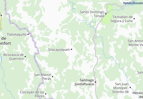Karte Stadtplan Silacayoápam