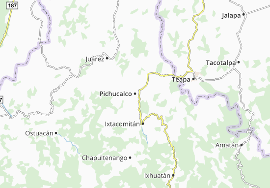 Kaart Plattegrond Pichucalco