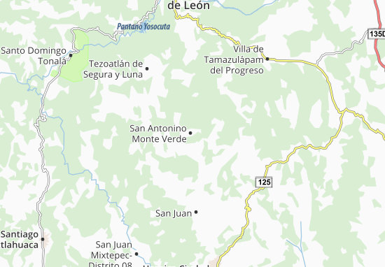Mapa San Antonino Monte Verde