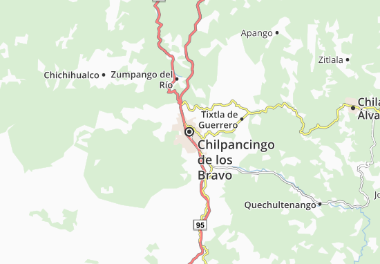 Mapa Chilpancingo de los Bravo