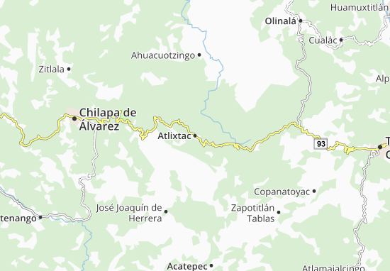 Karte Stadtplan Atlixtac