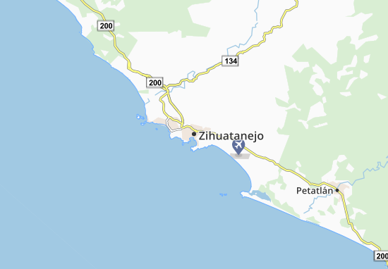 Karte Stadtplan Zihuatanejo