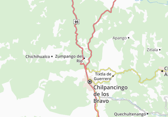 Mapa Zumpango del Río