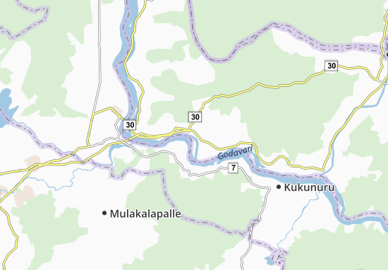 Kaart Plattegrond Nellipaka
