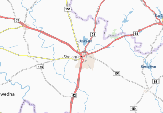 Sholapur Map