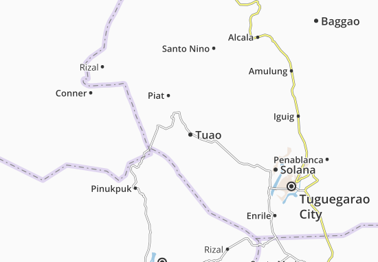 Karte Stadtplan Tuao