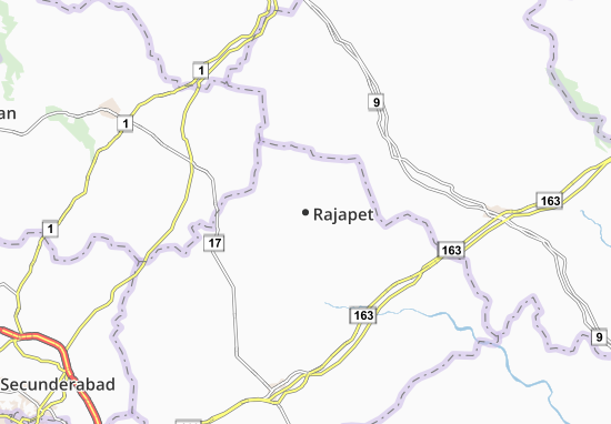 Karte Stadtplan Rajapet
