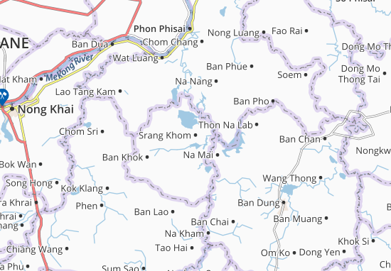 Karte Stadtplan Srang Khom