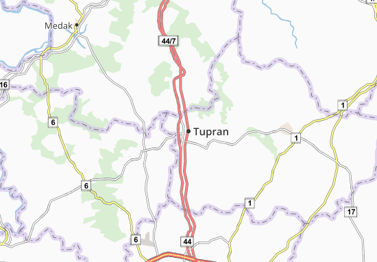 Mapa Tupran