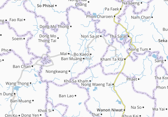 Karte Stadtplan Ban Muang