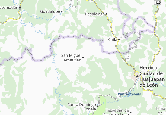 Mapa San Miguel Amatitlán