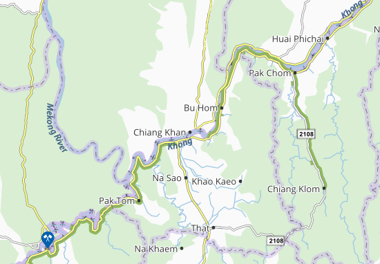 Karte Stadtplan Chiang Khan