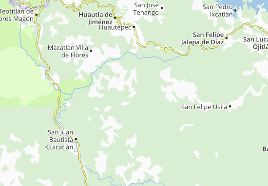 Karte Stadtplan San Miguel Santa Flor