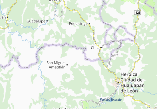 Kaart Plattegrond San José Ayuquila