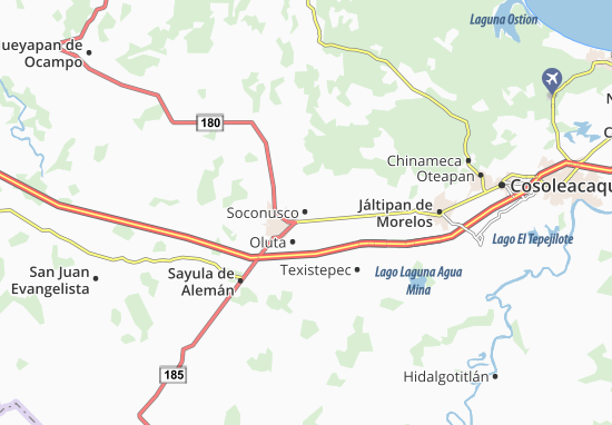 Karte Stadtplan Soconusco