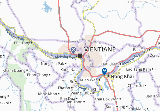Mapa Vientiane