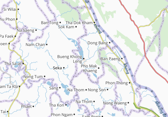 Bueng Khong Long Map