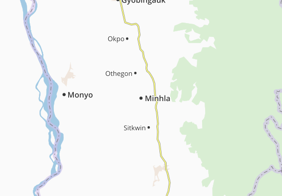 Karte Stadtplan Minhla