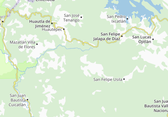 Kaart Plattegrond San Pedro Teutila