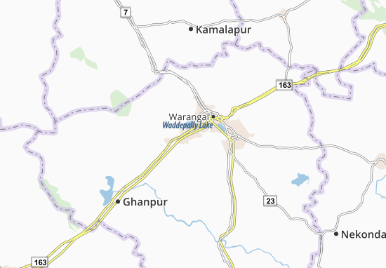 Mapa Kazipet