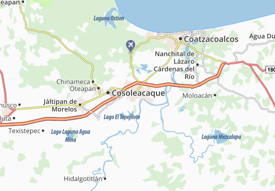 Kaart Plattegrond Minatitlán