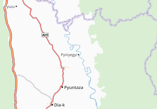 Karte Stadtplan Pyinyegyi