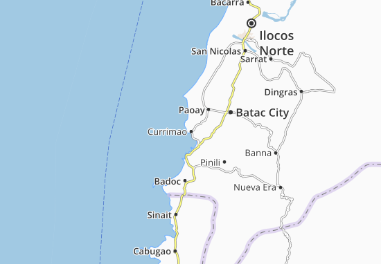 Kaart Plattegrond Currimao